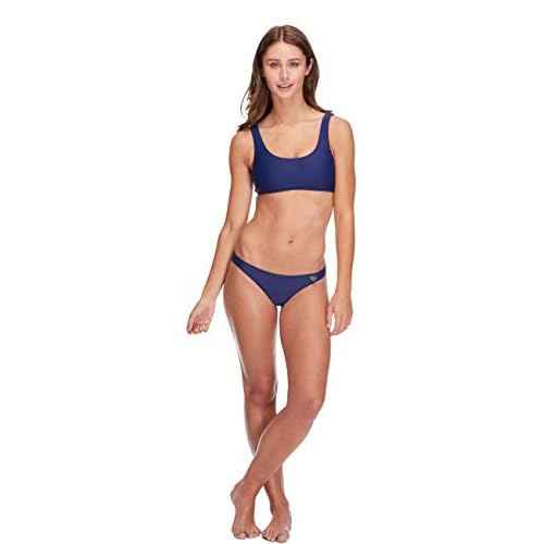 Body Glove Women's Standard Smoothies Gwen Solid Back to Front Bikini Top Swimsuit