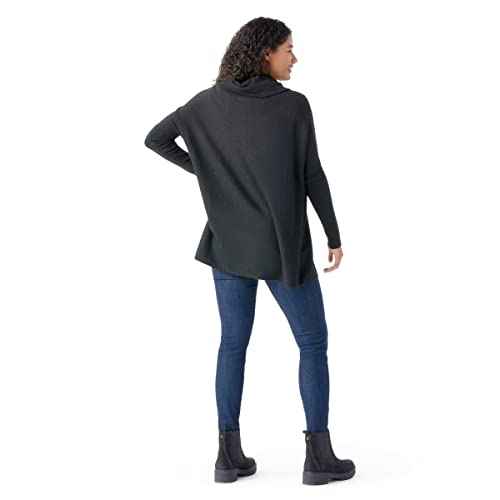 Smartwool Edgewood Poncho Sweater Charcoal Heather MD