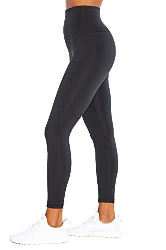 Large Black High-Rise Contender Deluxe Leggings for Women - Tummy Control
