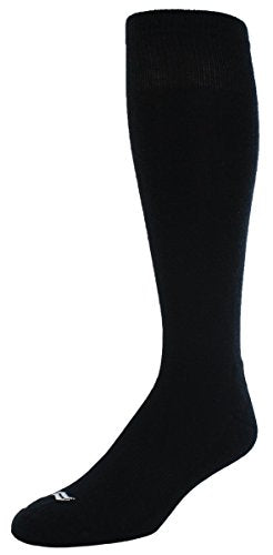 Unisex Baseball Socks 2 Pack Large Black Athletic Performance Over-the-Calf