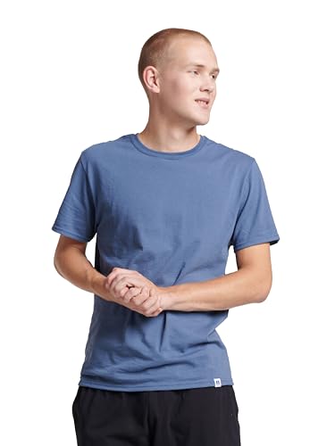 Men's Dri-Power Short Sleeve Tee - Moisture Wicking, Odor Control, UPF 30+ - XX-Large Vintage Blue