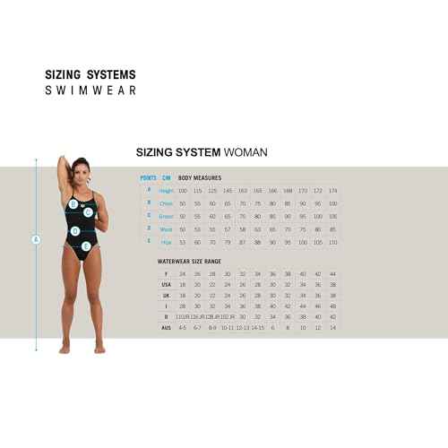 ARENA Women's Fireflow One Sports Swimsuit Double Cross Back Pool Bathing Suit