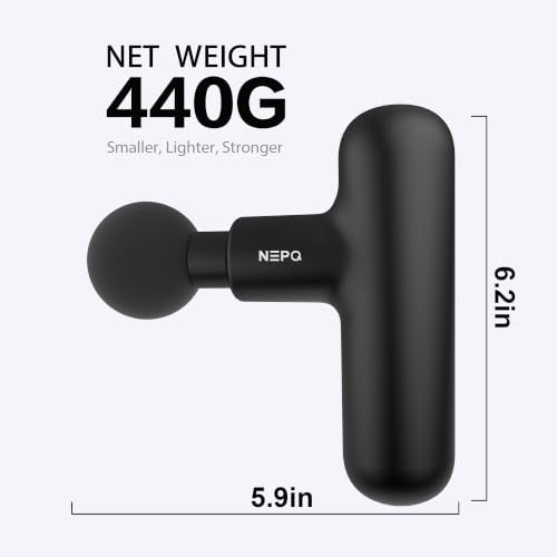 Mini Massage Gun - Portable Percussion Muscle Relaxer - Black