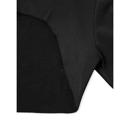 LovelyWholesale Women Crewneck Long Sleeve Crop Top Workout Gym Casual Cut out Loose Cropped Sweatshirt