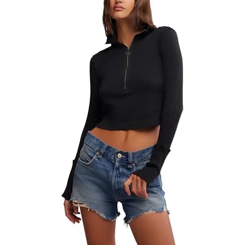 Free People Women's Midnight 1/2 Zip