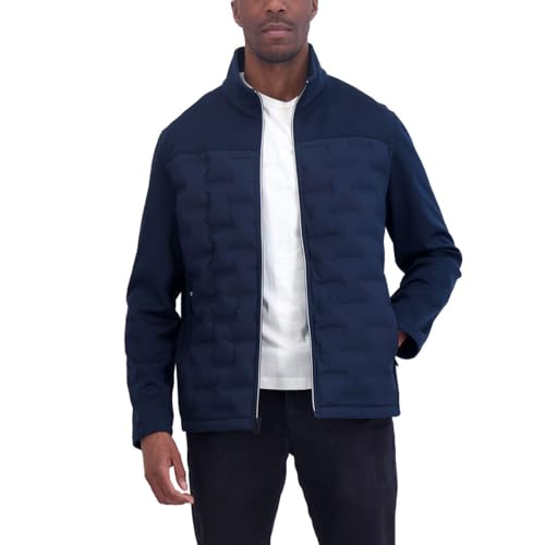 Nautica Men's 100 Percent Polyester Open Bottom with Knit Trim Inside Collar