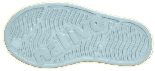 Toddler Sneakers - Dawn Blue & Bone White Speckles - Native Shoes Jefferson Bloom Print Unisex Kids