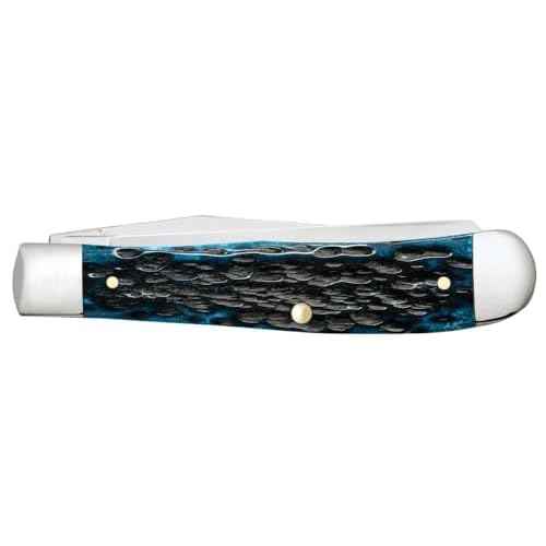 Case Cutlery CA51850: Trapper Med Blue Peach Seed
