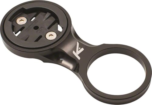 K-Edge Bicycle Computer Mount for Wahoo & Garmin - Black, Compatible with 0° to Negative Stem Angles