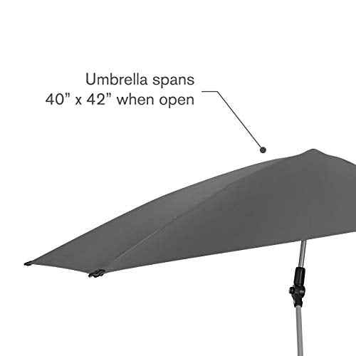 Sport-Brella Versa-Brella SPF 50+ Adjustable Umbrella with Universal Clamp