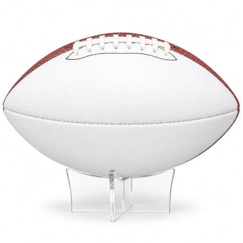 Autograph Football with Stand - Regulation Size Signature Display Trophy