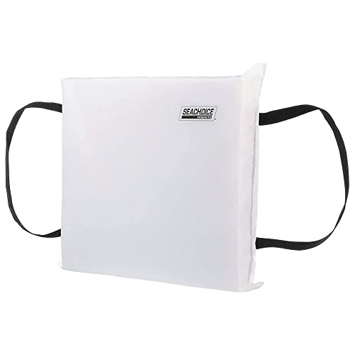 Seachoice Emergency Marine Foam Flotation Cushion, Square, 15 in. X 15 in, White