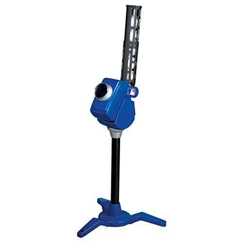 Franklin Sports Baseball Pitching Machine - Adjustable Baseball Hitting & Fielding Practice Machine For Kids - with 6 Baseballs - Great For Practice,Blue, Small