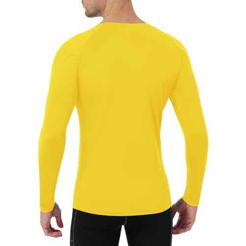 Runhit Long Sleeve Compression Shirts for Men, UPF 50+ Men's Compression Shirts, Running Athletic Workout Base Layer