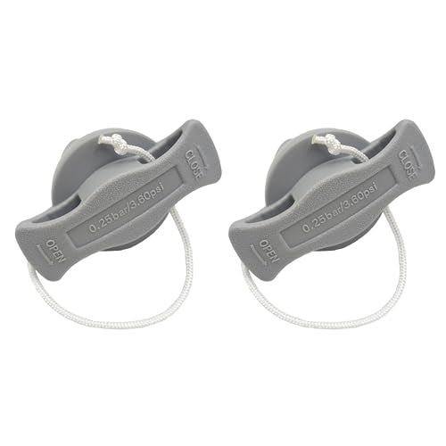 2PCS Inflatable Boat Air Valve Cover Plugs - Leak-Proof PVC