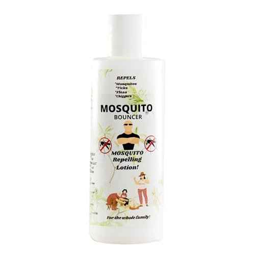 "Mosquito Bouncer Lotion" 4 fl. oz. (pack of 1) A natural, soothing, non toxic, lotion to keep Mosquitos, Ticks, Fleas, and Chiggers, away from you and your family.