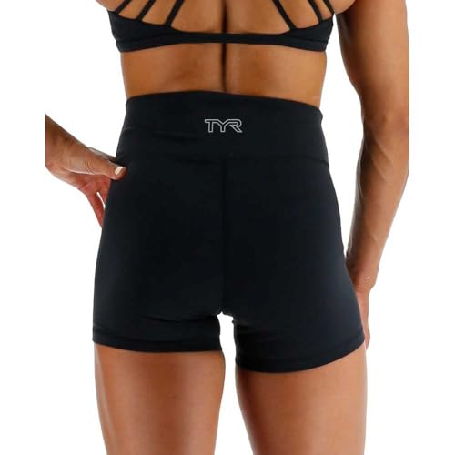 TYR Women's Elite High-Rise Athletic Workout Short 3.25"