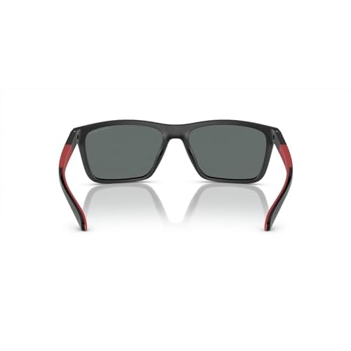 ARNETTE Man Sunglasses Black Frame, Dark Grey Polarized Lenses, 58MM
