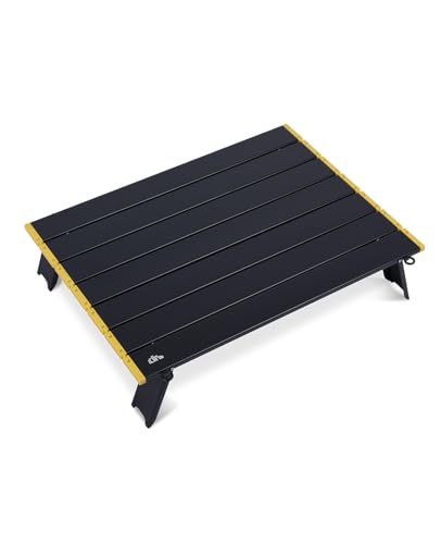 Ultralight Compact Beach Picnic Folding Aluminum Table - Large Black