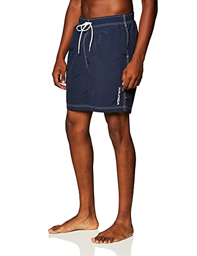 Nautica Men's Quick Dry Solid Swim Trunk Large Navy - Men's Swimwear