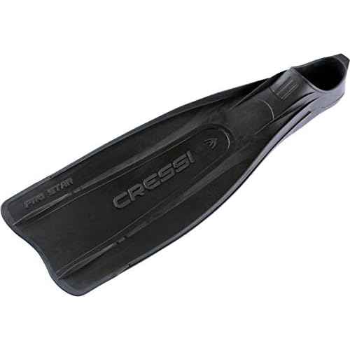 Cressi PRO Star FF Fin - Scuba Snorkeling and Swim Fins Black Large