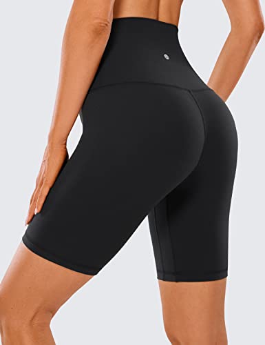 Super High Waist Biker Shorts 8 Inch for Yoga & Lounge - Luxurious Comfort