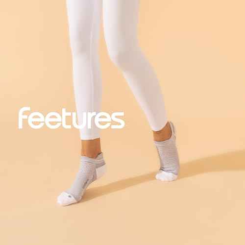 Feetures Plantar Fasciitis Relief Sock Light Cushion No Show Tab - Targeted Compression Sock for Women & Men