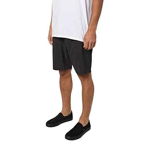 Mens Drifter Heather Hybrid Shorts, Black, 33
