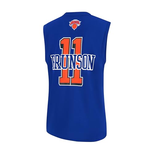 New York Knicks Jalen Brunson Men's NBA Sleeveless Mesh Tank Top - XX-Large Team Colors