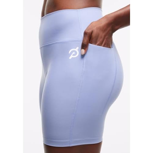 Peloton Women's Cadent 7" High-Rise Pocket Biker Shorts, Workout Shorts, Gym Shorts