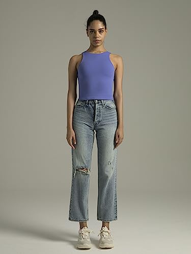 Colorfulkoala Women's Body Contour Tank Top - XX-Large Lavender Blue