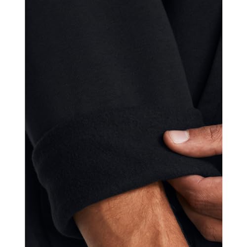 Under Armour Rival Fleece 1/4 Zip Hoodie - Medium Black White