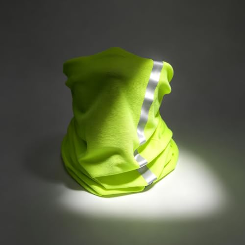 Green Seamless Neck Gaiter Balaclava Face Cover - Bilymate