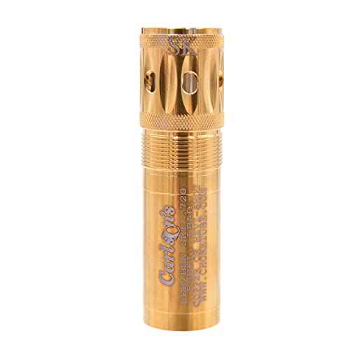 Carlsons Choke Tubes 12 Gauge for Beretta Benelli Mobil | Stainless Steel | Gold Competition Target Ported Sporting Clays Choke Tube | Made in USA