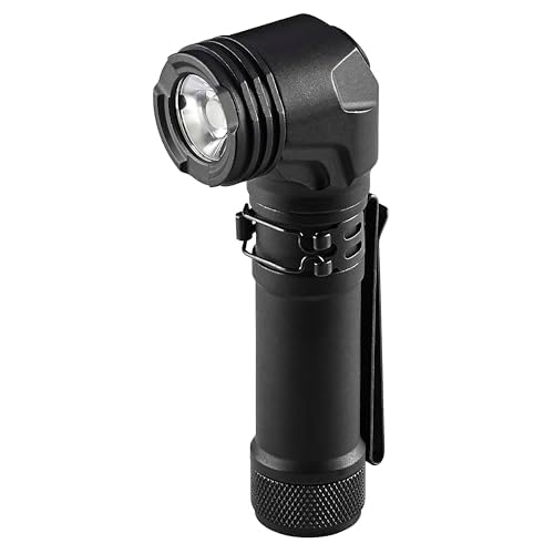Streamlight 88095 ProTac 90X 1000-Lumen Right Angle Compact Multi-Fuel Tactical EDC Flashlight Includes Rechargeable Battery and Holster, Black