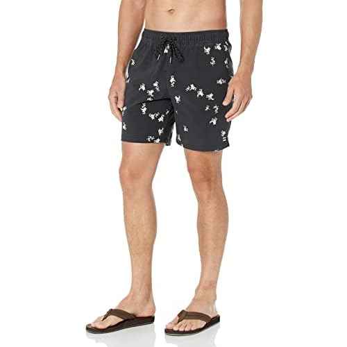 Billabong Mens Elastic Waist Stretch Sundays Layback Boardshort Swim Short Trunk, 17 Inch Outseam