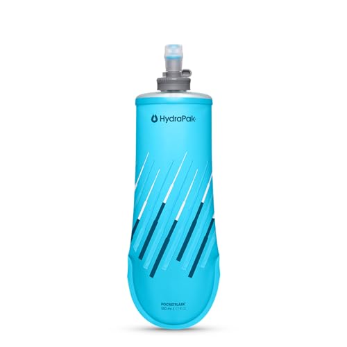 HydraPak PocketFlask 500ml Soft Collapsible Hydration Flask - Malibu / 17 Ounces