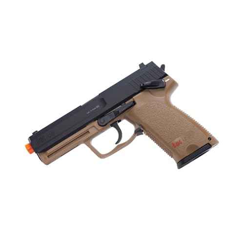 HK Heckler & Koch USP CO2 Powered 6mm BB Pistol Airsoft Gun, Standard Action, Dark Earth Brown