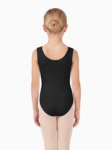 Girls Gymnastics Leotard Ballet Dancewear - Size 10-11 Years, Black