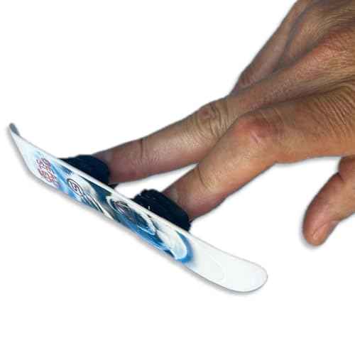 Finger Sliders Dead Sled Mini Snowboard ? Finger Board with Bindings for Tricks, Fingerwear¢â Grip Tech, Desk Fidget & Snowboard Decor for Snowboarders