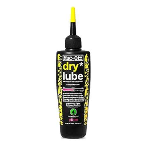 Muc-Off Bio Dry Bike Chain Lube with Microfiber Cloth | Wax-Based Formula for Smooth Gear Shifts | Creates Protective Layer and Reduces Friction