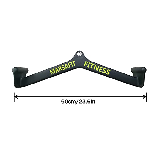 22-Inch Home Gym Cable Lat Pulldown Bar with Rubber Handles for Strength Training
