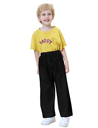 Adult Kids Karate Pants Martial Arts Uniform Gi Pants Black 2