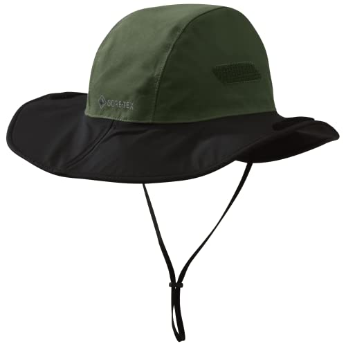 Outdoor Research Unisex Seattle Rain Hat, Fatigue/Black, XL