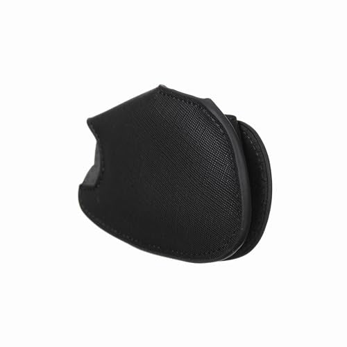 Magnetic Golf Iron Cover 1pc Saffiano Leather Black for Right Hand