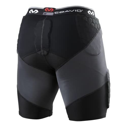 McDavid Compression Padded Girdle Shorts. Pads on HIPS, Thighs and Tailbone. Football, Lacrosse, Basketball and More.