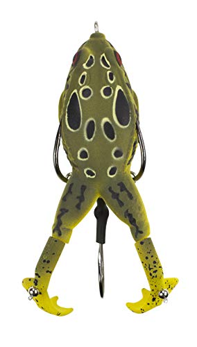 Cane Frog Bait for Bass and Trout Fishing - Weedless Soft Hollow Body Lure