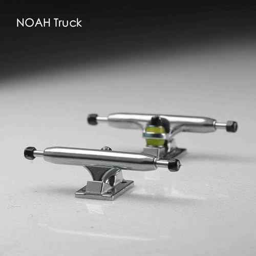 DIY Pro Fingerboard Truck 34mm Sliver Noah ii Truck (Yellow PU+black lock nut)
