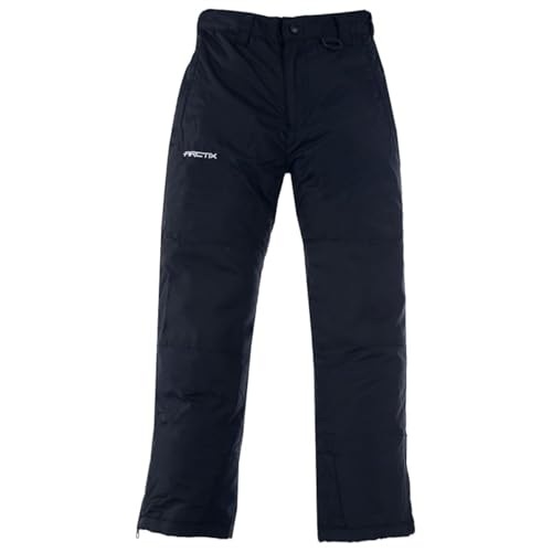 Kids Snow Pants with Reinforced Knees & Seat - Medium Black