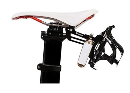 Bike Water Bottle Holder for 2 Bottles & CO2 Cartridges - Bicycle Accessory